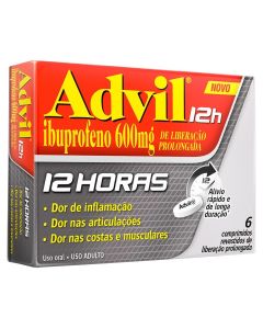 Advil 12 Horas 600mg com 6 Comprimidos 