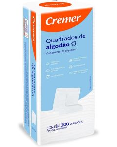 ALGODAO CREMER QUADRADOS 100UN