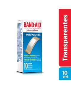 BAND AID TRANSP 10UN