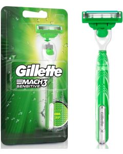 Aparelho De Barbear Gillette Mach3 Sensitive Acqua Grip 