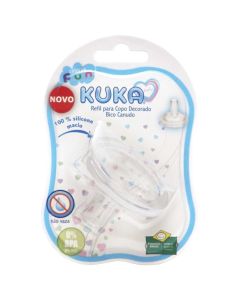  Bico Canudo Kuka Silicone Para Copo Canudo