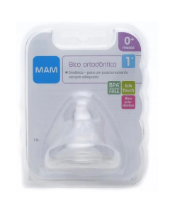 Bico De Mamadeira MAM 0 + Meses Fluxo Lento Tamanho 1