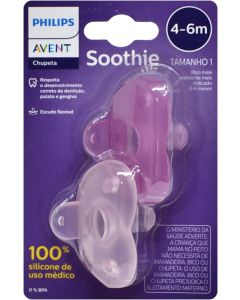 Chupeta Philips Avent Soothie 4-6M 2 unidades