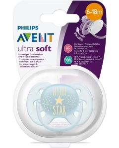 Chupeta Philips Avent Ultra Soft Azul Tamanho 2 