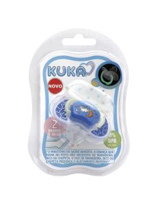 Chupeta Kuka Lumina Azul Ortodôntica Tamanho 2