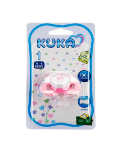 Chupeta Kuka Plus Recém-Nascido Rosa Tamanho 1 