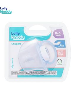 Chupeta Lolly Dreams com Capinha Protetora/Silicone Azul Tamanho 1