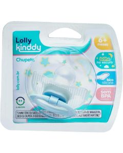 Chupeta Lolly Net Bico Silicone Orto 6+ Meses Azul