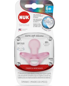 CHUP NUK SENSIT SOFT TM2 ROSA