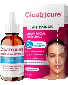 Sérum Facial Antissinais Cicatricure com Colágeno e Ácido Hialurônico 30ml