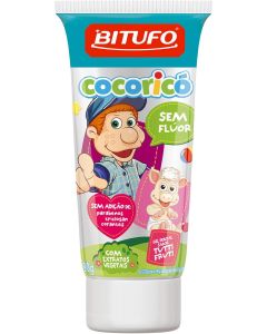 Gel Dental Bitufo Cocoricó Sem Flúor Tutti Frutti com 90g
