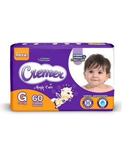 Fralda Descartável Cremer Hiper G 60 Unidades