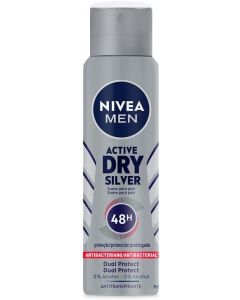 Desodorante Aerosol Nivea Active Dry Silver 150ml