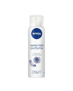 Desodorante Antitranspirante Aerosol Nivea Sem Perfume Pele Sensível 150ml