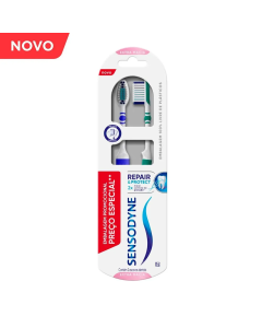 Escova de Dente Sensodyne Repair & Protect Extramacia com 2 unidades