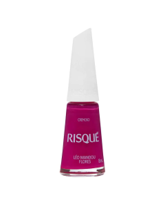 Esmalte Cremoso Risqué Léo Mandou Flores 8ml