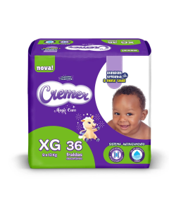 Fralda Descartável Cremer XG MEGA 36 Unidades 