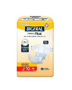 Fralda Descartável Bigfral Derma Plus Juvenil 10 Unidades 