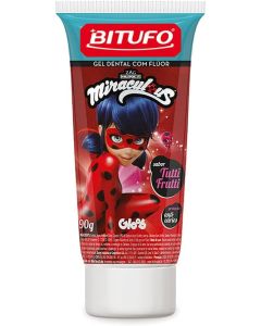 Gel Dental Infantil Bitufo Miraculous Tutti-Frutti 90g