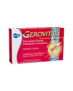 Suplemento Vitamínico Gerovital 60 Cápsulas 