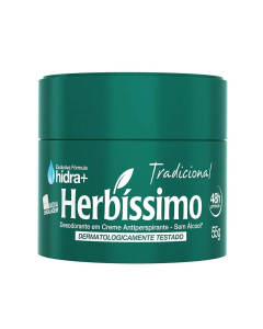 Desodorante Antitranspirante em Creme Herbíssimo Tradicional 48h 55g
