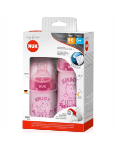 Kit Mamadeira NUK My First 150ml e 300ml Rosa