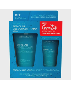 Kit Gel de Limpeza Facial La Roche-Posay Effaclar Concentrado 150g + 40g