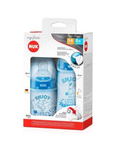Kit Mamadeira Nuk My First Azul 2 Mmadeiras 