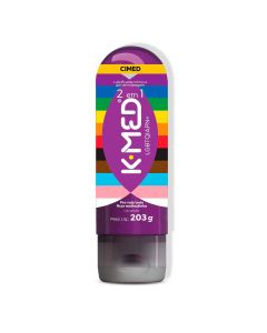 Lubrificante Íntimo e Gel de Massagem K-Med 2 Em 1 LGBT+ 203g