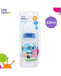Mamadeira Lolly Big Viva Ortodôntico cor Azul 330ml