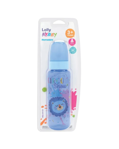 Mamadeira Lolly Baby Color 240ml Azul 