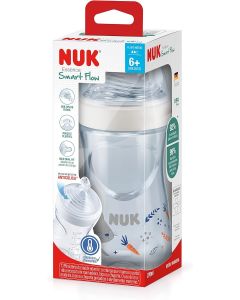 Mamadeira Nuk Anticólica Essence Smart Flow Neutro Branca 270ml