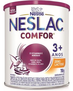 Composto Lácteo Neslac Comfor Zero Lactose Nestlé de 3 a 5 Anos 700g
