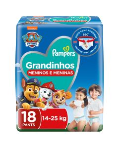 Fralda Descartável Pampers Pants Grandinhos XXG 18 Unidades 