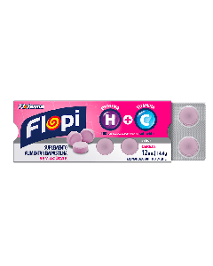 Pastilha Flopi Biotina+Vitamina C S/Açucar 12 Pastilhas 