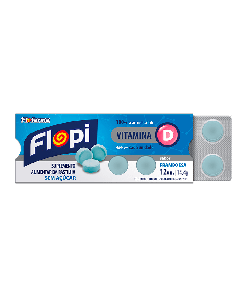FLOPI VITAMINA D S ACUCAR 12UN