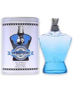 Perfume Masculino New Brand World Champion Blue For Men Eau de Toilette 100ml