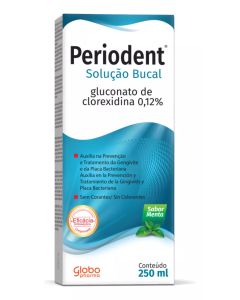 Enxaguante Bucal Periodent Menta com Álcool 250ml 