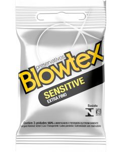 Camisinha Blowtex Sensitive Extra Fino com 3 unidades
