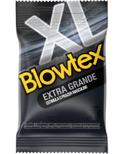 Preservativo Blowtex Extra Grande Com 3 Unidades 