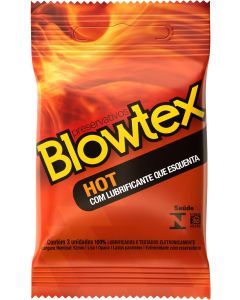 Preservativo Blowtex Hot Lubrificado 3 Unidades