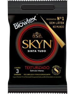 Preservativo Blowtex Skyn Texturizado 3 Unidades