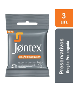 Preservativo Jontex Ereção Prolongada 3 Unidades