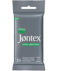 Preservativo Jontex Extra Lubrificado com 6 Unidades