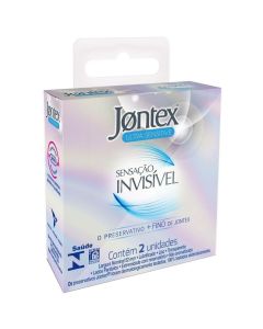 Preservativo Jontex Sensação Invisível 2 unidades