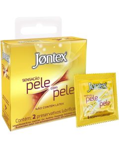 Preservativo Jontex Sensação Pele com Pele 2 Unidades 
