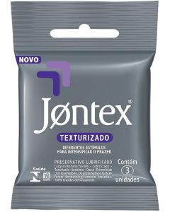 Preservativo Jontex Sensation Texturizado com 3 unidades
