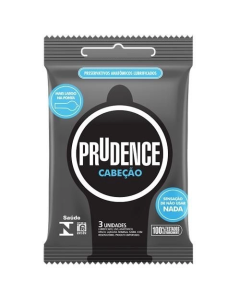 Preservativo Prudence Cabeção com 3 Unidades