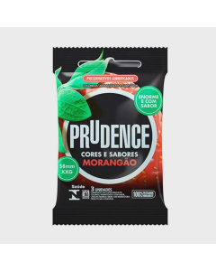 Preservativo Prudence Morangão 3 Unidades 