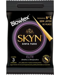 Presevativo Blowtex Skyn Elite com 3 unidades